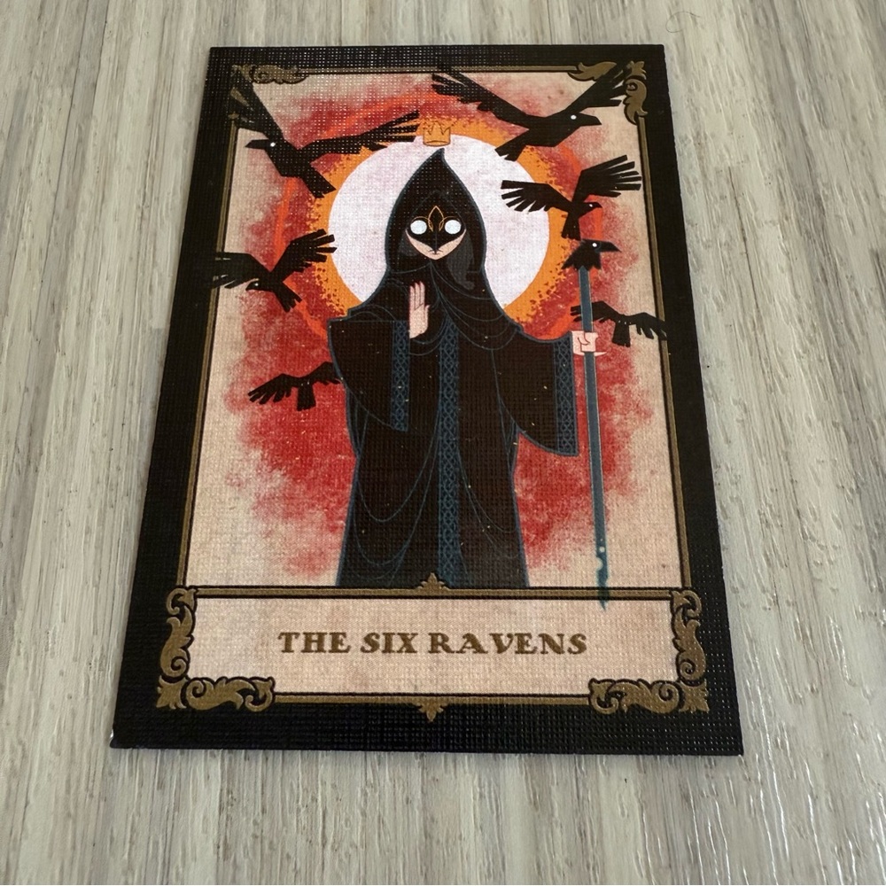 Gideon’s Bakehouse trading card #42, The Six Ravens, new